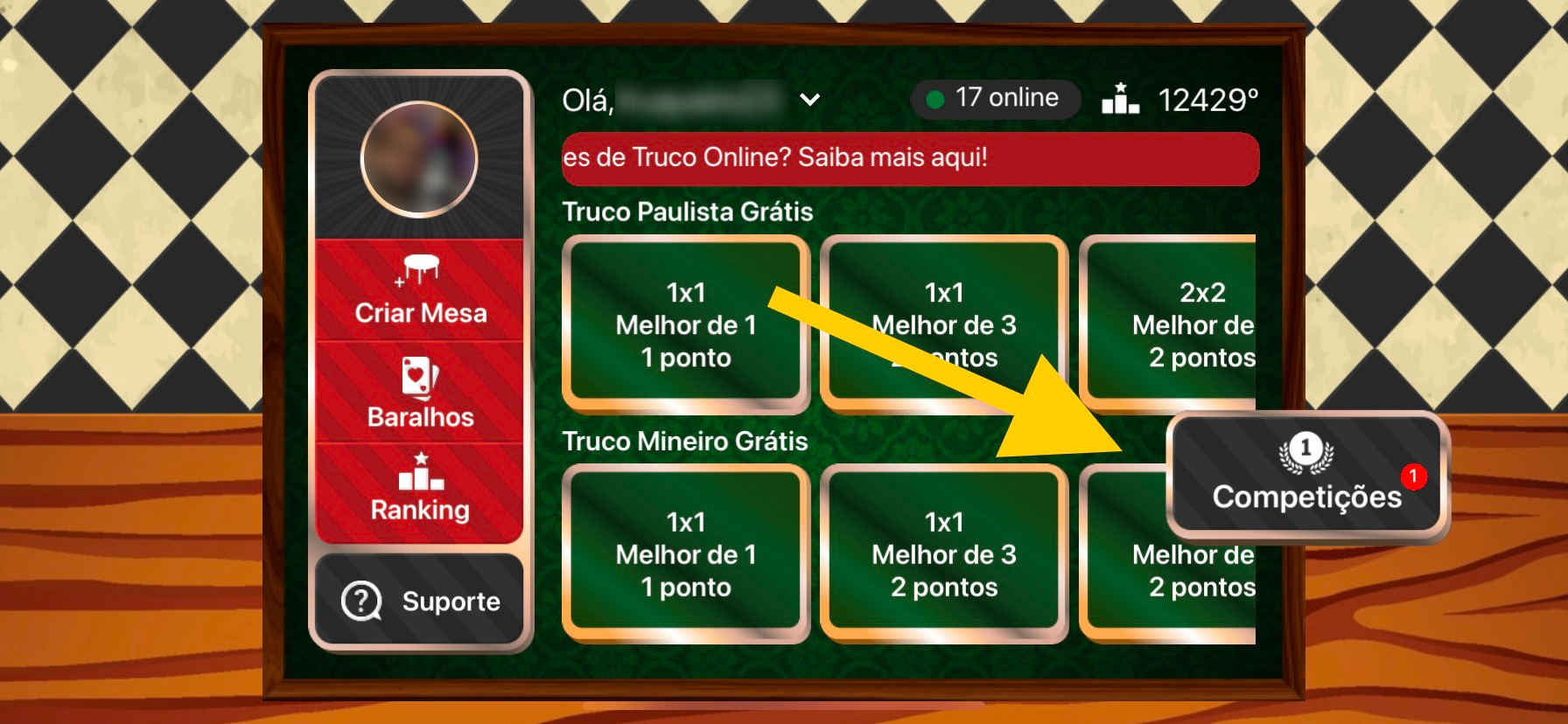 Jogue Truco Online no melhor app do Brasil!